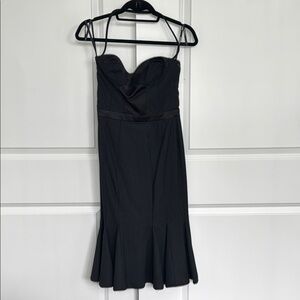 Bebe Black Corset Bustier Cocktail Dress